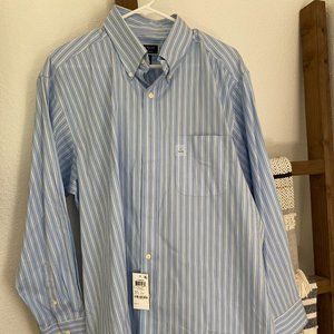 Club Room - Regular Fit Performance Long Sleeve Collared Shirt